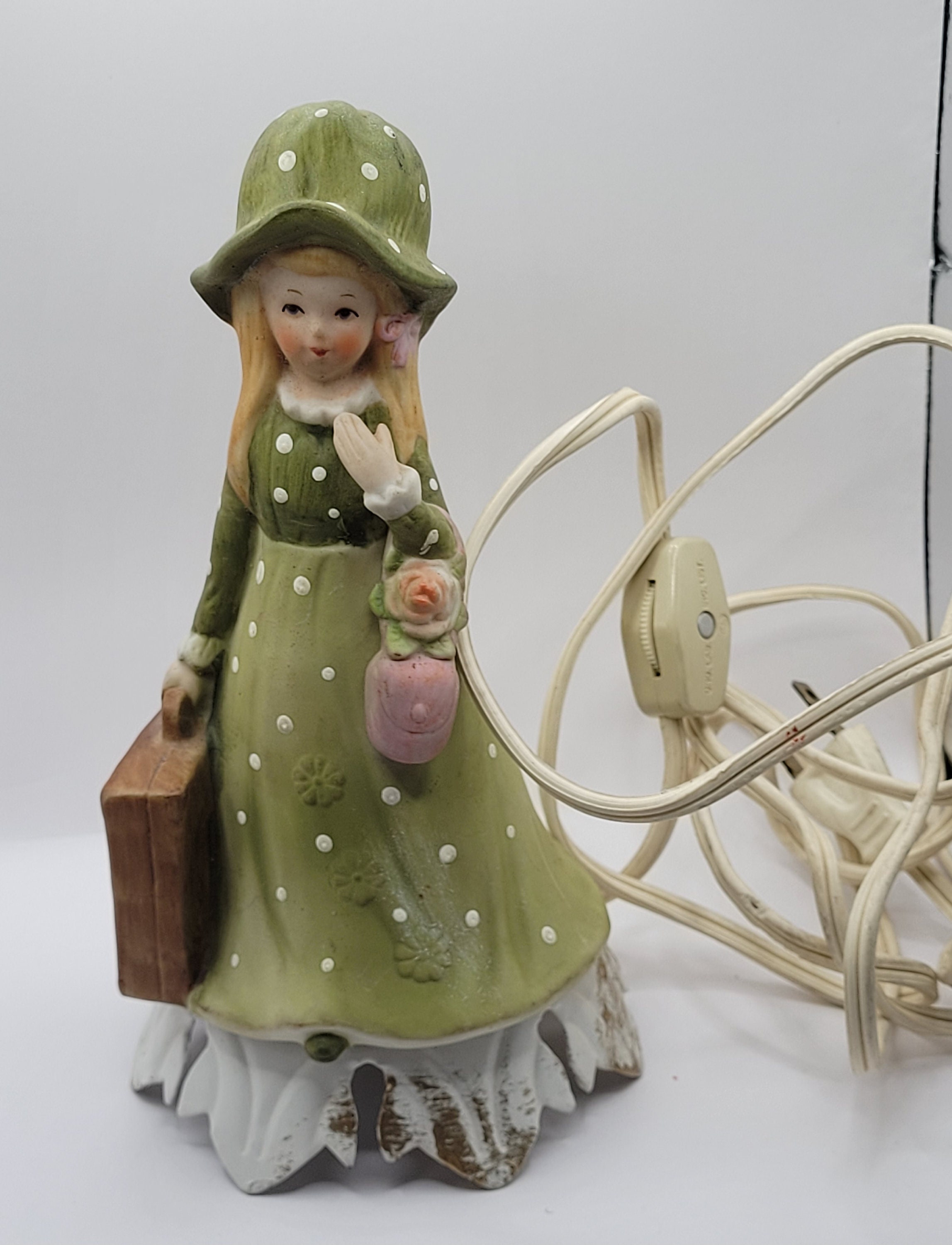 Vintage Porcelain Little Girl Nightlight - Etsy