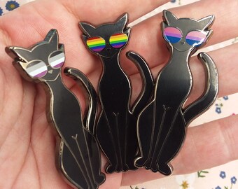 Assorted Pride Cat Hard Enamel Pins