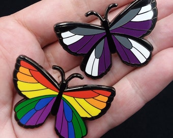 Assorted Hard Enamel Butterfly Pins