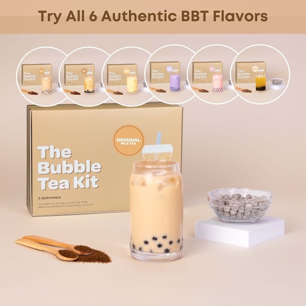 RETEA Bubble Tea Kit (No Reusable Cup) | Everything you need to make fruit tea and milk tea at home with your loved ones this holiday season