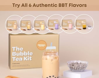 Kit DIY Bubble Tea Retea (5 portions) | Boba maison abordable | Adapté aux familles et parfait pour un rendez-vous galant, une soirée entre filles ou pour s&#39;amuser