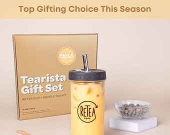 Mango Milk Tea Bubble Tea Gift Set with Reusable Cup | 5 Servings | Make your holiday wish come true with our delightful Mango Milk Tea!