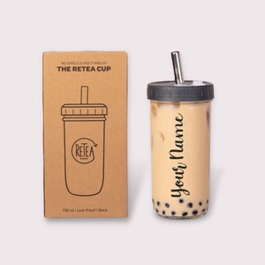 Customizable Reusable Bubble Tea Cup | 700 ml | Eco-friendly personalized holiday gift for bubble tea lover