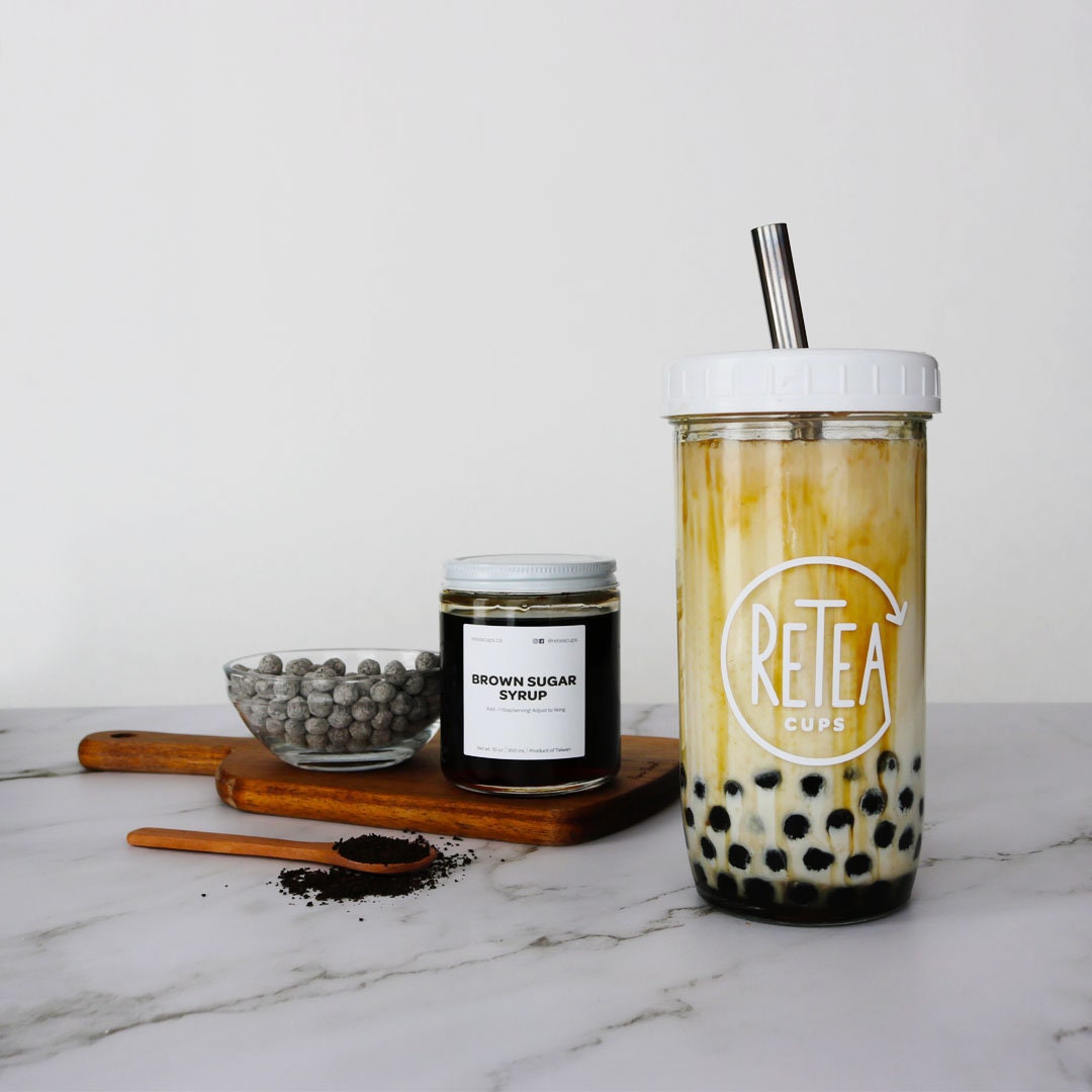 DIY Brown Sugar Bubble Tea Kit 10 Servings Gift Set Etsy