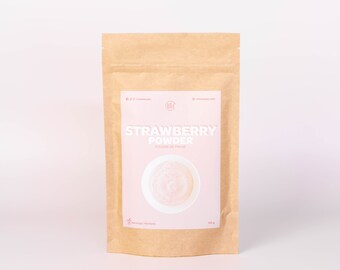 Strawberry Milk Tea Powder | 5 Servings |  Authentic boba tea powder to make the fastest caffein-free and lactose-free strawberry bubble tea