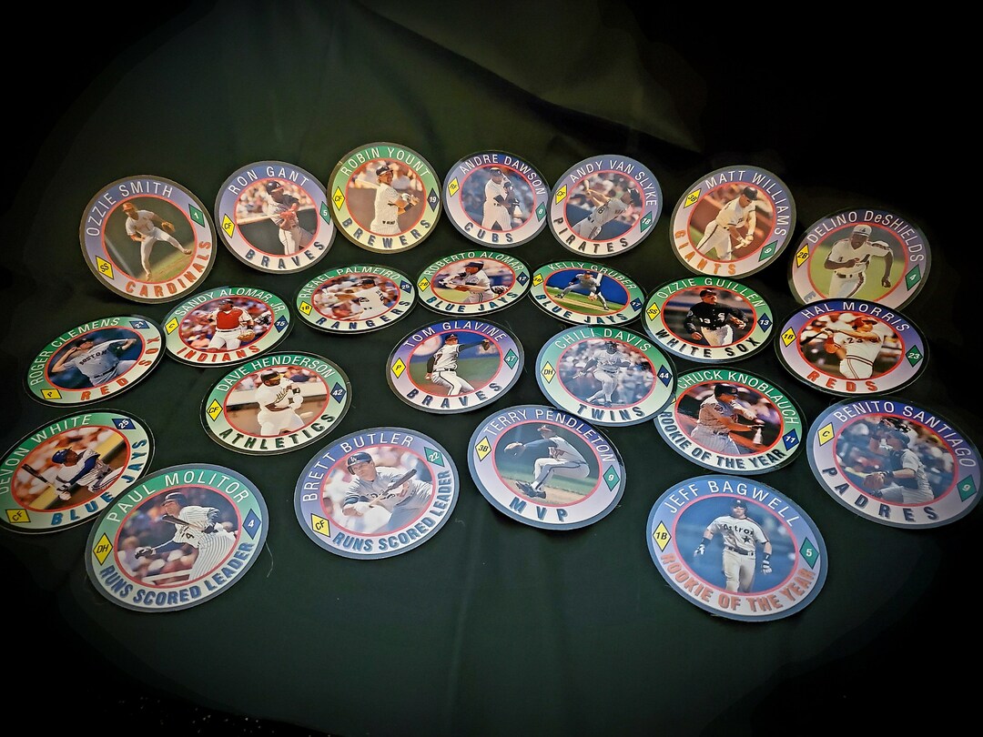 Complete Set 24 Vintage Score Round Baseball Cards Brand New - Etsy