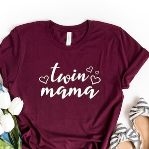 Twin Mama - Mom of Twins Shirt - Mommy of Twins - Gift for Twin Mama - Mother&#39;s Day Gift