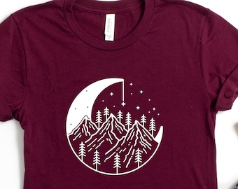 T-shirt Mountains : T-shirt de randonnée et de camping nature