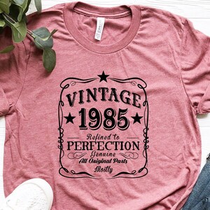 Vintage 1985 Shirt, 37th Birthday Gift, 37th Birthday Shirt, Birthday Gift For 37th Birthday, 37th Birthday Gift For Women, Limited 1985