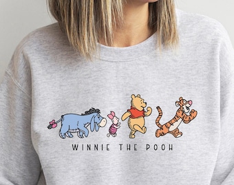 Winnie The Pooh And Friends Sweatshirt, Winnie The Pooh Sweatshirt, Pooh Bear Sweatshirt, Disneyworld Family Matching Sweatshirt