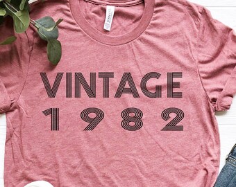 Vintage 1982 T-Shirt: 40th Birthday Gift