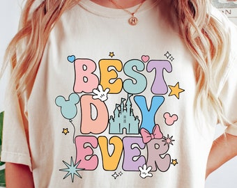 Disney Best Day Ever Shirt, Disneyworld Family Shirt, Disney Vacation Shirt, Disneyland Shirt, Magic Kingdom Shirt,Retro Disney Shirt,Disney