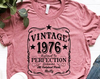 Vintage 1976 Birthday Shirt: 46th Birthday Gift
