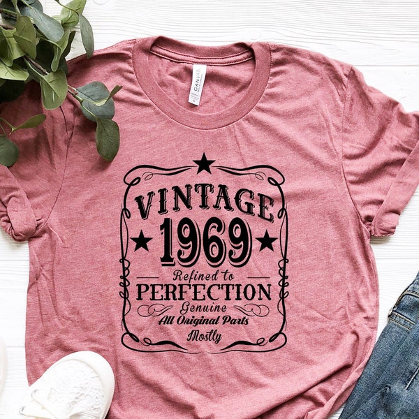 Vintage 1969 Shirt, 53th Birthday Gift, 53th Birthday Shirt, Birthday Gift For 53th Birthday, 53th Birthday Gift For Women, Limited 1969