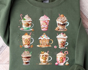 Christmas Coffee Sweatshirt: Hot Cocoa Lover Gift