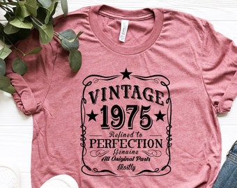 Retro Vintage 1975 47th Birthday Shirt 47th Birthday Gift For Women,47th Birthday Gift, 47th Birthday Woman