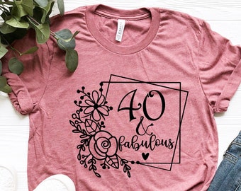 40th Birthday Shirt, Vintage 1982 Shirt, 40th Birthday Gift Women, 40 Years Birthday Shirt, 1982 Birthday Shirt, Retro 40th Birthday Tee