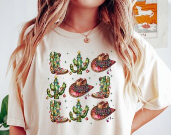 Cowboy Christmas Sweater,Cowboy Christmas Shirt,Howdy Country Christmas Tee,Western Christmas Sweatshirt Cowgirl Shirt,Christmas Sweatshirt,