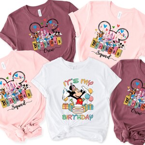 It&#39;s My Birthday T-shirt, Disney Shirt, Disney Birthday Shirt, Disney Party Shirt, Disney Birthday Squad Shirts, Toddler Disney Shirts,