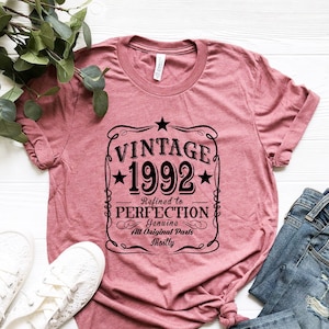 30th Birthday Shirt,Vintage 1992 Shirt,30th Birthday Gift For Women,30th Birthday Gift For Men,30th Birthday Woman,30th Birthday Best Friend