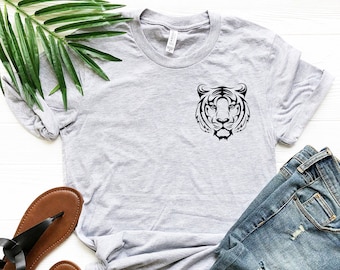 Tiger Face Shirt: Animal Graphic Tee