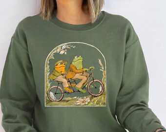 Frog And Toad Crewneck Sweatshirt, Vintage Classic Book Sweatshirt,Frog and Toad Tshirt,Gift for her,Cottagecore Aesthetic Sweatshirt,Hoodie