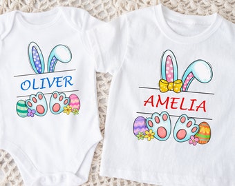 Custom Easter Shirts For Kids, Toddler Easter Shirt, Easter Bunny Shirt,Personalized Kids Easter Shirt, Easter Gifts For Boys And Girls