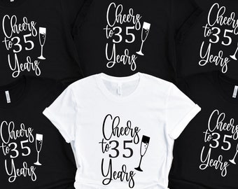 T-shirt pour 35 ans : cadeau pour 35e anniversaire