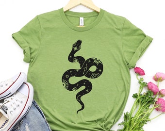 Celestial Snake T-Shirt: Kawaii Reptile Lover Gift