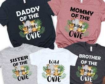 Wild One Family Matching Shirts, Wild One Birthday Boy, Wild One Safari Birthday,Family Wild One Shirts, Birthday Family Shirt, Birthday Boy