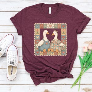 Thrifted Geese Sweatshirt,Vintage Grandma Geese,Cottagecore Folk Art Goose,Vintage 80s Goose Shirt,Funny Goose Tee,Retro Goose Graphic Shirt bild 6