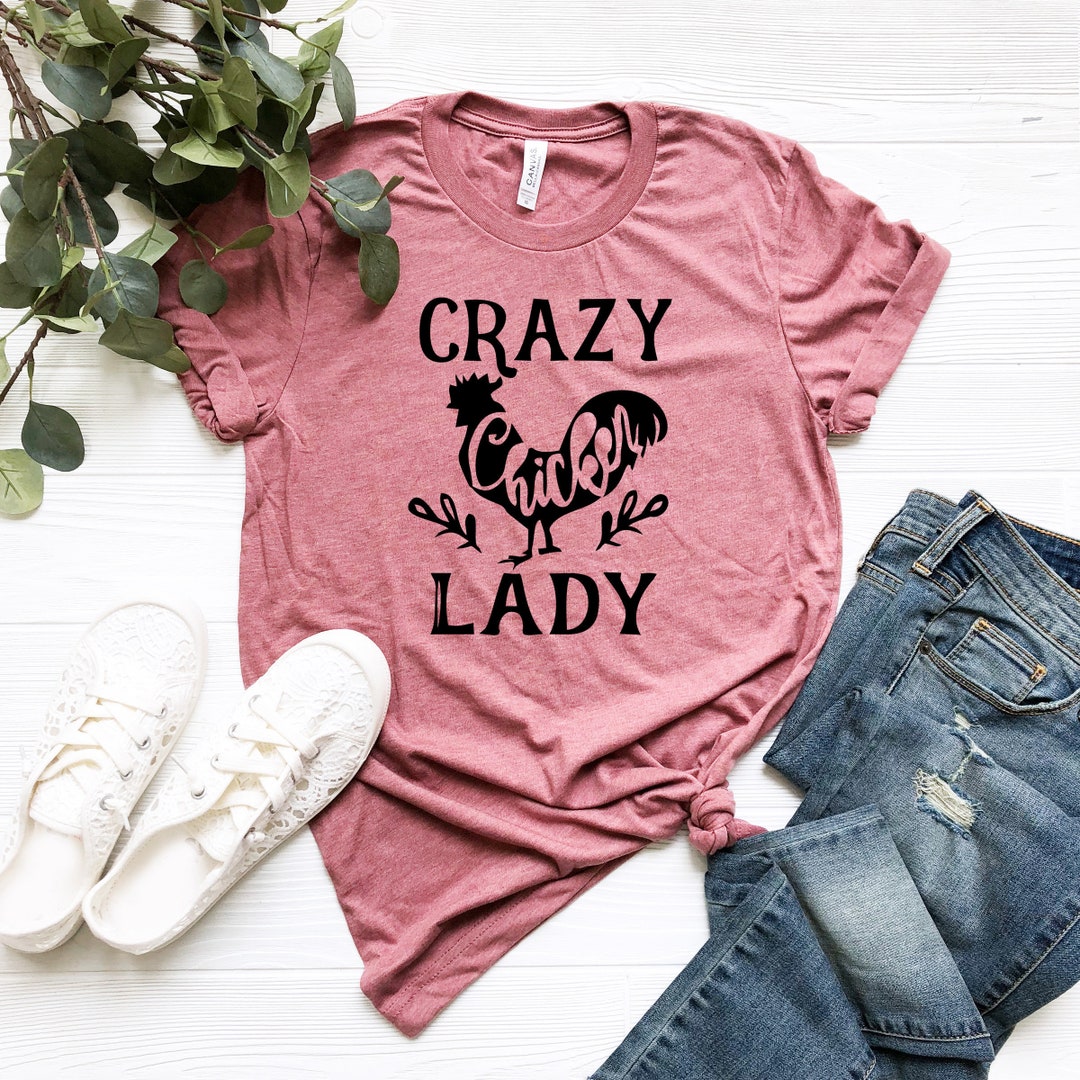 Crazy Chicken Lady Shirt , Farm Shirt , Bohemian Shirt , Farm Shirt