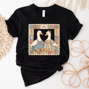 Thrifted Geese Sweatshirt,Vintage Grandma Geese,Cottagecore Folk Art Goose,Vintage 80s Goose Shirt,Funny Goose Tee,Retro Goose Graphic Shirt bild 2