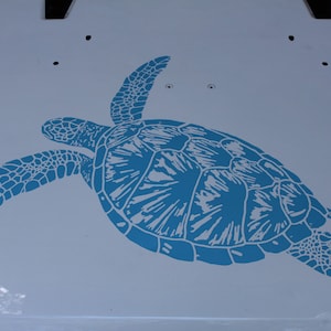 Star burst Sea turtle hood decal for Car, truck, RV or jeep