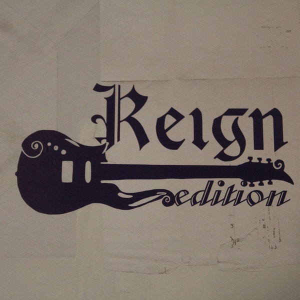 Reign Edition decal with guitar for Reign purple jeeps