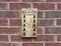 Bar snacks holder / snack dispenser/ clip board - wall mounted ideal for home bar, pub, mancave, Barware, Handmade in the UK