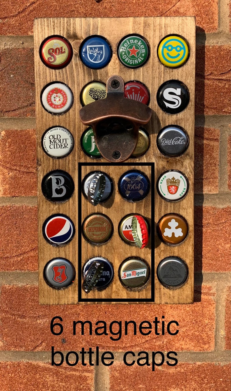 Cap Catcher Bottle Opener Wall Mounted Home Bar Garden Bar Pub