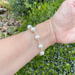 Vintage Pearl Beaded Bracelet, Pearl Beaded Bracelet