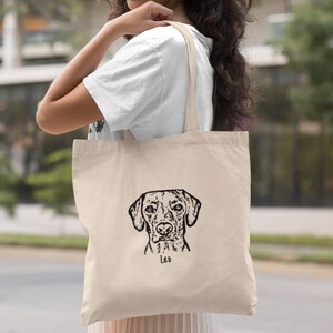 Personalised dog tote bag cheap