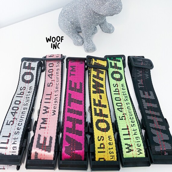 off white dog collar