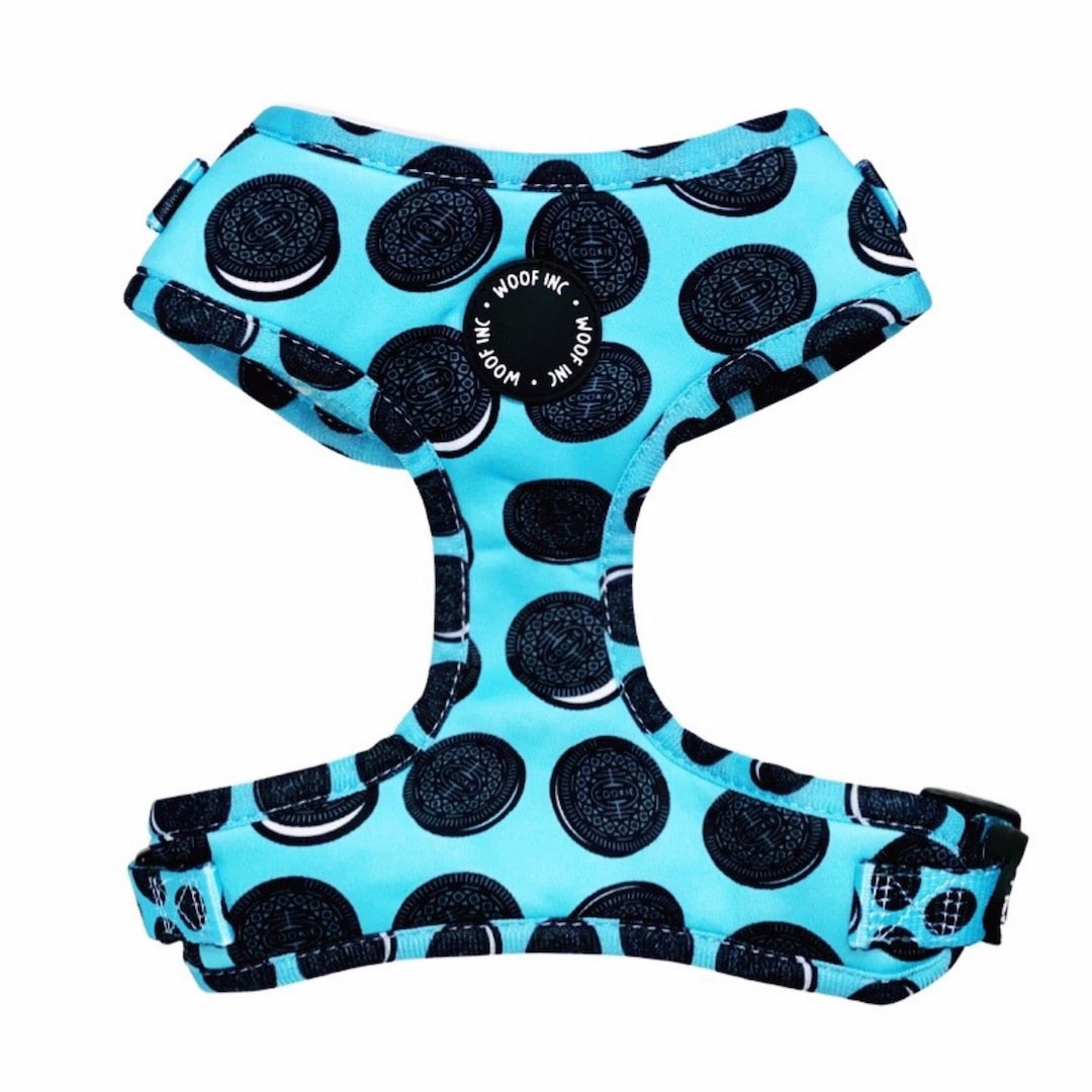 Blue Cookie Dog Harness Adjustable Blue Dog Harness Small Etsy