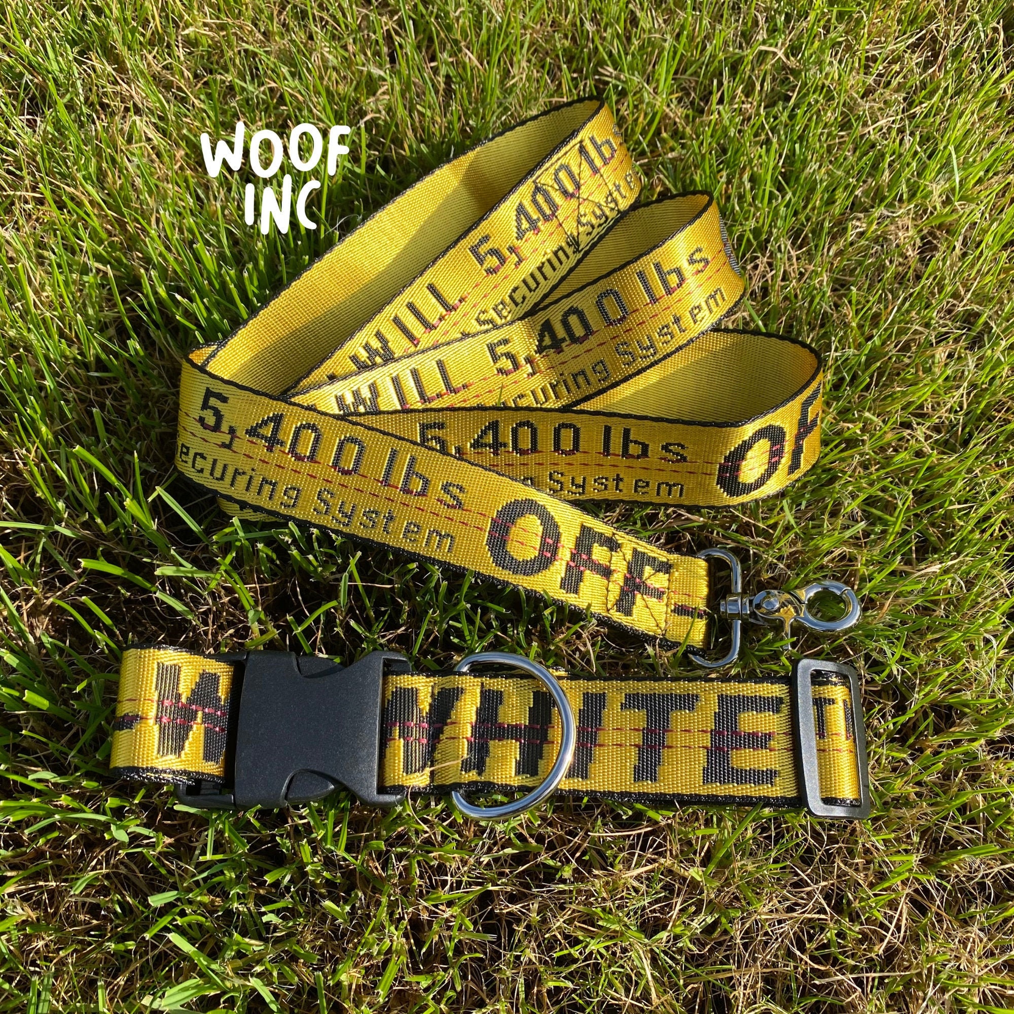 off white dog collar