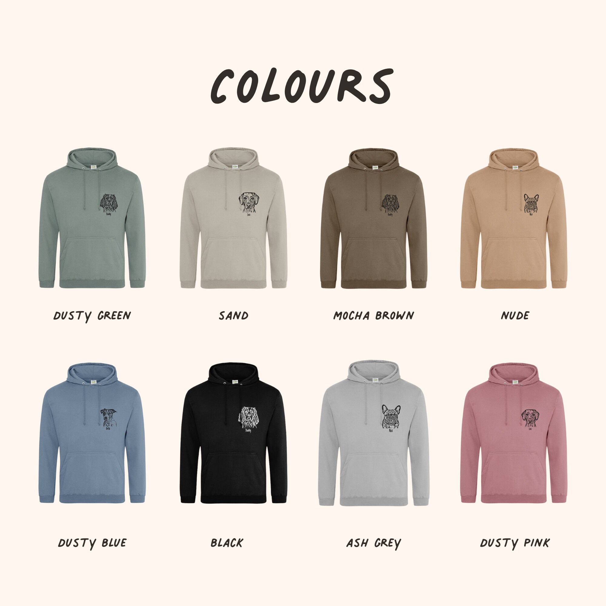 Custom Pet Portrait Hoodie Custom Personalised Pet Gift Dog Etsy UK