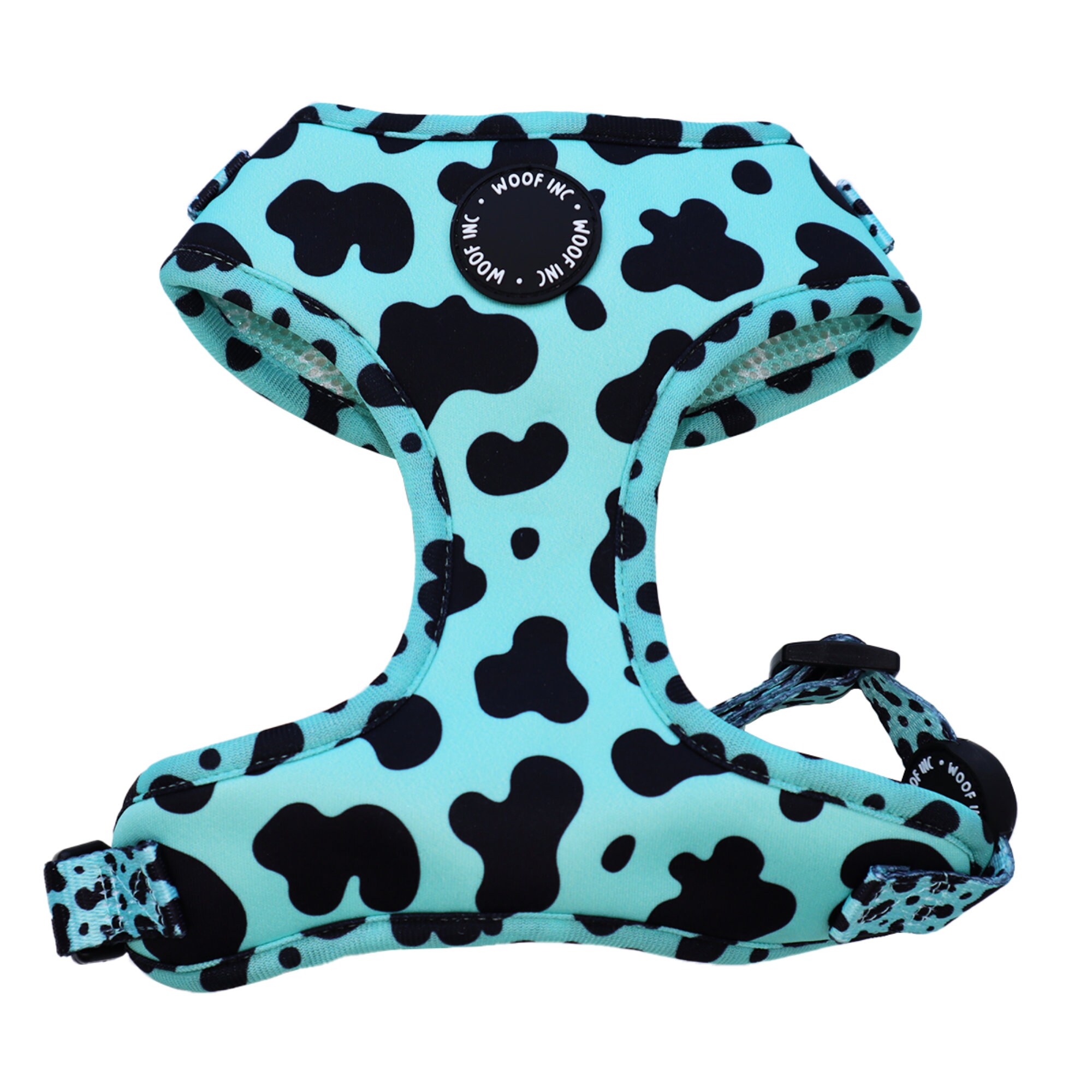 Mint Cow Print Harness Bundle Cow Print Dog Harness Small | Etsy