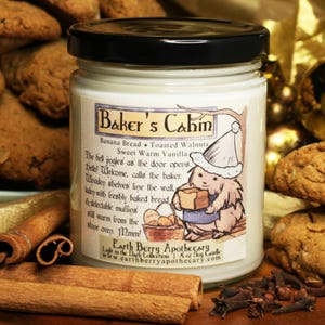 Banana Nut Bread Soy Candle: Sweet Vanilla Scent