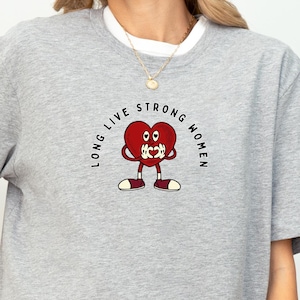 Long Live Strong Women Tee| women&#39;s empowerment, Gift For Her, Mothers day Gift, Trendy Oversized T-Shirt, Women&#39;s Fashion, Girl Power Top