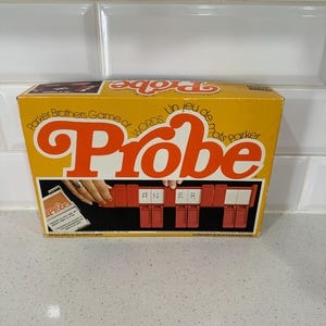 Juego de sonda vintage de 1976. Juego retro, noche de juegos familiares.