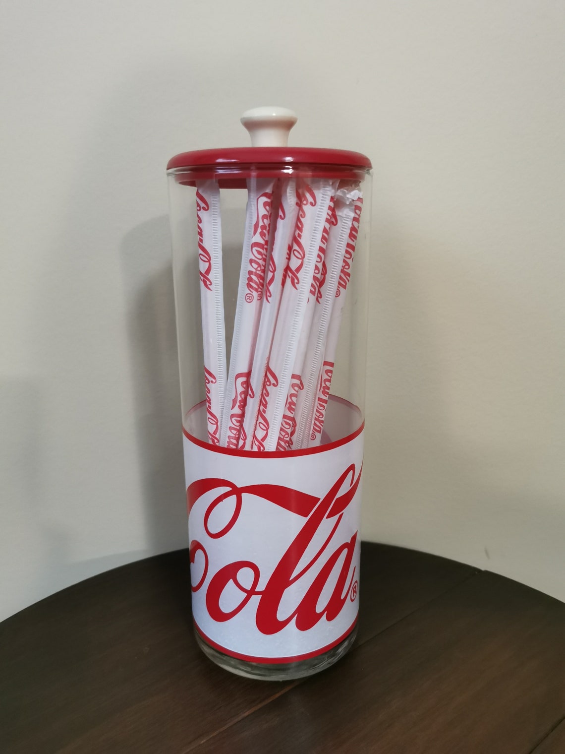 Coca Cola Straw Dispenser. Straw Holder With coca Etsy