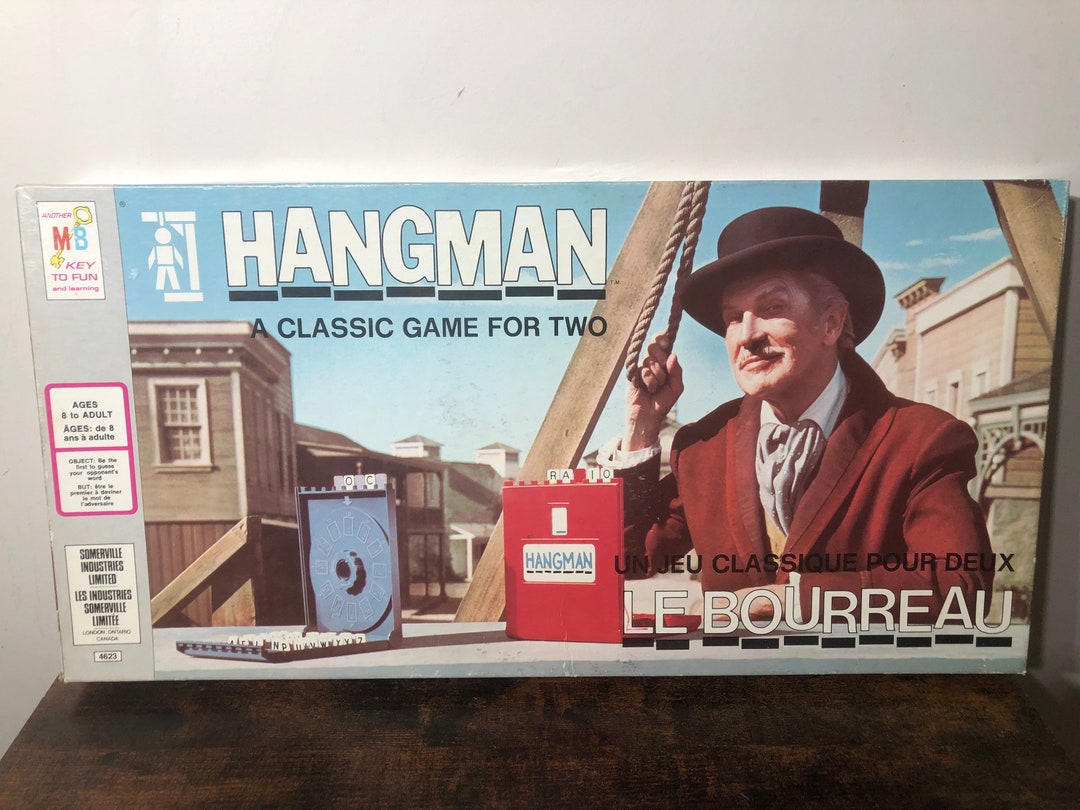 Vintage 1976 Hangman Board Game. Retro Game Family Game Etsy