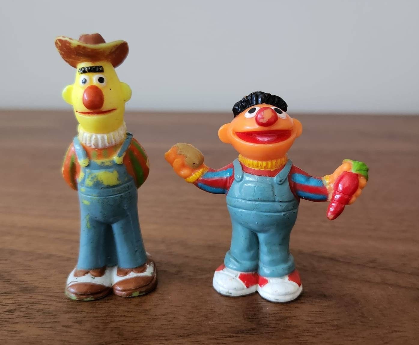 ビンテージ セサミストリート PVC バートとアーニー ファーマー
